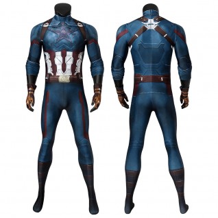 Captain America Costume Avengers Infinity War Steve Rogers Cosplay Costume