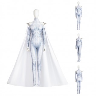 Suppose That Season 2 Cosplay Costumes Hela White Jumpsuit with Cape