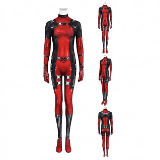 Lady Deadpool Cosplay Jumpsuit Deadpool 3 Wolverine Costumes Halloween Suit for Female