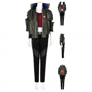 Cyberpunk V Female Cosplay Costume Halloween Suit Couple Outfits