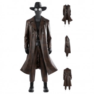 Spider-Man Noir Cosplay Costumes Spiderman Into The Spider-Verse Peter Parker Suit