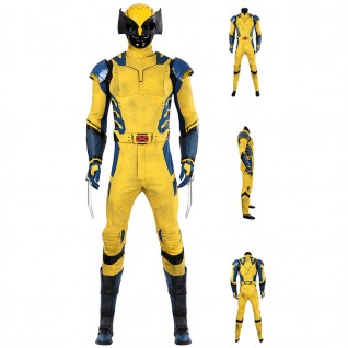 Wolverine Suit Deadpool & Wolverine Costume Yellow Halloween Cosplay Outfits