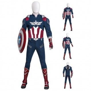 Sam Wilson Cosplay Costume Captain America Brave New World Halloween Suits