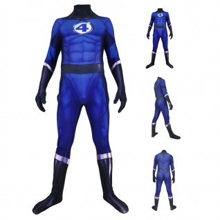 Kids Fantastic 4 Cosplay Jumpsuit Mister Fantastic Reed Richards Costumes