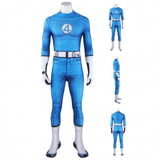 Reed Richards Cosplay Jumpsuit The Fantastic 4 First Steps Mister Fantastic Costume Blue Suits