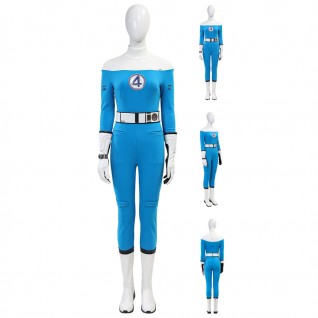 Fantastic Four Invisible Woman Costume Susan Storm Richards Halloween Cosplay Suits