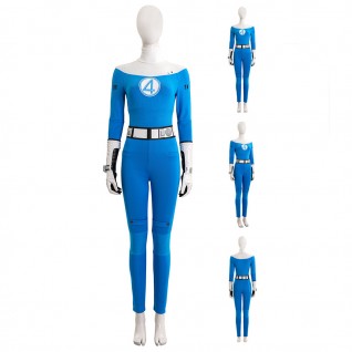 Susan Storm Halloween Cosplay Suit Fantastic Four Invisible Woman Costumes