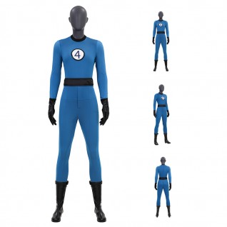 Fantastic Four Invisible Woman Classic Cosplay Suit The Fantastic Four First Steps Blue Costume