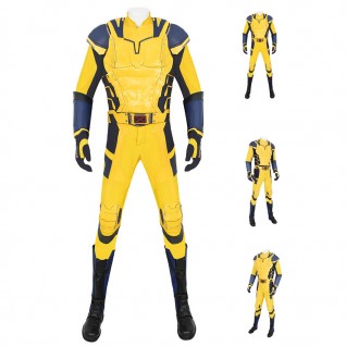 Deadpool & Wolverine Costume Wolverine Halloween Suit Yellow Outfits