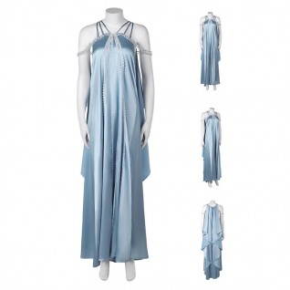 Star Wars Queen Padme Amidala Costume Women Cosplay Suit Blue Dress