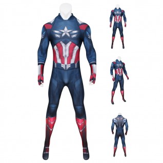 Captain America 4 Brave New World Falcon Sam Wilson Jumpsuit Costume Male Suit