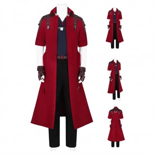 Devil May Cry 5 Dante Costume DMC Halloween Suit Red Outfits