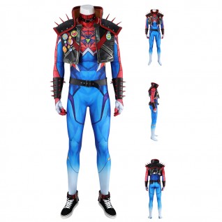 Spider-Punk 2099 Costume Marvel Rivals Halloween Suit