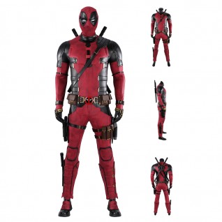 Deadpool 3 Wade Wilson Costume Male Red Halloween Suit Optimized Version