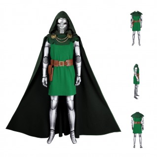 Fantastic Four Doctor Doom Halloween Costume Retro Version Cosplay Suit