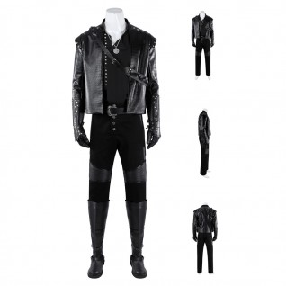 The Witcher Season 5 Geralt Of Rivia Costume Black Halloween Cosplay Outfit