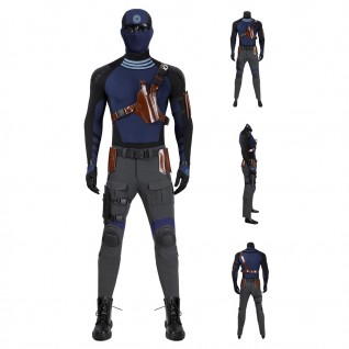 Daredevil Born Again Season 2 Bullseye Cosplay Costume Halloween Blue Suit