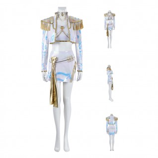 KPop Demon Hunters Mira Costume White Halloween Cosplay Suit