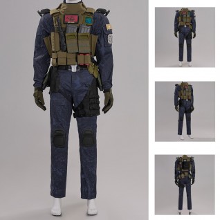 Delta Force Long Wei Costume Game Male Halloween Cosplay Suit