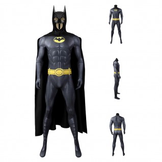 Bat Bruce Wayne Cosplay Jumpsuit Michael Keaton TF Costume