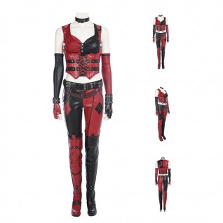 HQ Margot Robbie Costume Arkham Knight Halloween Cosplay Suit