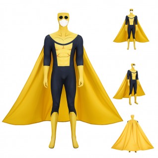 Invincible Sinister Mark Graysons Jumpsuit Yellow Costume Printed Suit