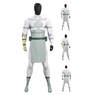 Invincible Thragg Cosplay Jumpsuit Male White Halloween Suit