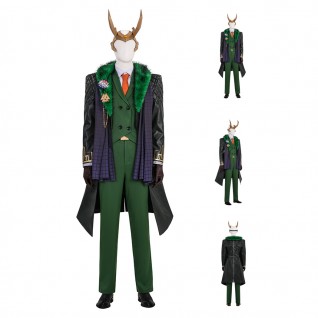 Marvel Rivals Loki Costume Presidential Attire Halloween Cosplay Suit