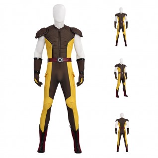 Deadpool 3 Wolverine Costume Brown Suit Male Halloween Cosplay Outfits