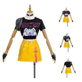 Mira Costume KPop Demon Hunters Short Sleeve Halloween Cosplay Suit