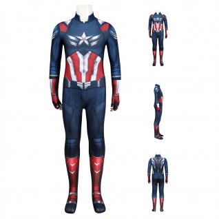 Kids Captain America 4 Brave New World Cosplay Jumpsuit Printer Costume Polyester Suit