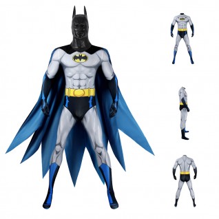 Bruce Wayne Cosplay Costume The Bat Season 1 Suit Men Printed Outfit