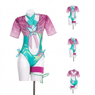 Marvel Rivals Psylocke Costume Betsy Braddock Woman Swimsuit Cosplay Outfits
