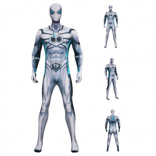 Marvel Rivals Spider-Man Jumpsuit Future Foundation Costume Printed Suit