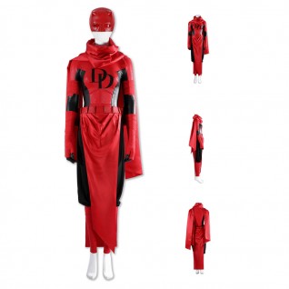 Elektra Natchios Red Cosplay Costume Daredevil Women Halloween Suit