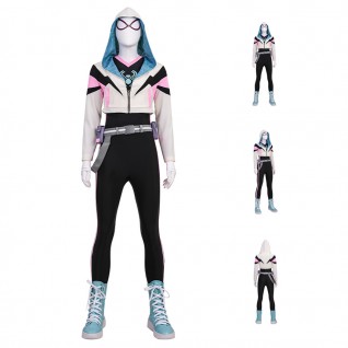 Gwen Stacy Halloween Cosplay Costume Your Friendly Neighborhood Spider-Man Season 2 Suit