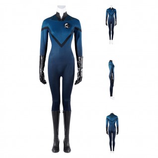 Invisible Woman Sue Storm Cosplay Costume Fantastic Four 2005 Suit