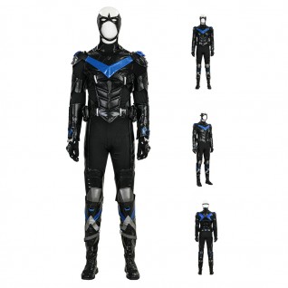 Dick Grayson Cosplay Costume Bat Knight Suit