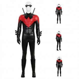 Dick Grayson Costume New 52 Suit Red and Blue Anime Edition