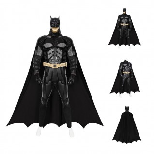 Bruce Wayne Black Cosplay Suit Dark Knight Costumes for Halloween