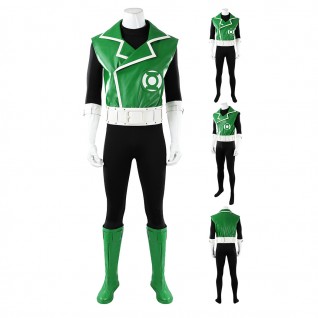 Guy Gardner Green Lantern Costume Superhero Suit for Men