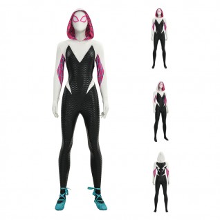 Spider-Gwen Costume Across the Spider-Verse Spider-Man Cosplay Outfit for Women