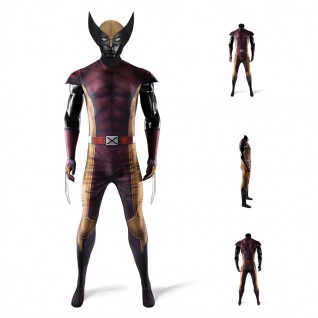 Deadpool 3 Wolverine Costume Jumpsuit Printed Suit for Men