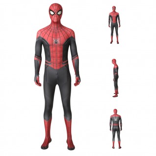 Spider-Man Far From Home Peter Parker Costume Printed Bodysuit Superhero Suit for Adult