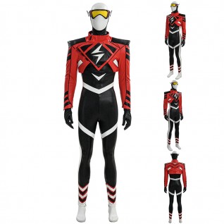 Absolute Lightning Costume Superhero Suit Barry Allen Halloween Outfit