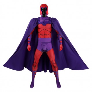 Magneto X-Men 97 Costume Jumpsuit Printed Superhero Outfit for Adult