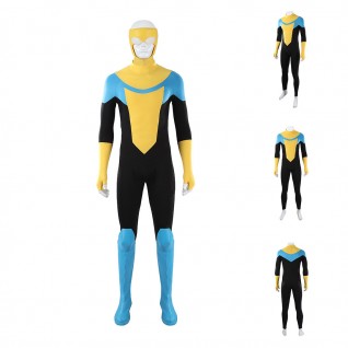 Invincible Mark Grayson Costume Superhero Printed Zentai Bodysuit