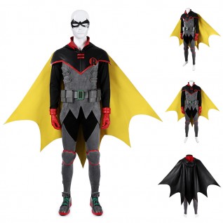Damian Wayne Costume Robin Halloween Cosplay Suit
