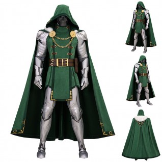 Marvel Rivals Doctor Doom Costume Top Level Armor Cosplay Suit with Cape