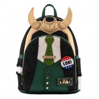 Loungefy Loki Cosplay Mini Backpack Shoulder Bag Gift Loki Schoolbag